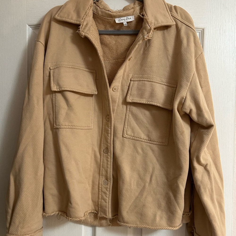 Tan Women's shacket